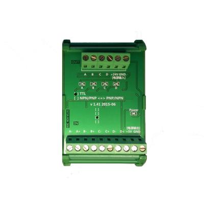 China Weisen-Servokodierer differenziales 5V TTL des Konverter-DC24V 4 den Signalen zu des Kollektor-24V HTL zu verkaufen