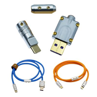 China Tipo teclado mecânico de USB 3,1 do jogo de DIY dos telefones celulares de Shell Data Charge Cable For da tomada do conector do metal de C à venda