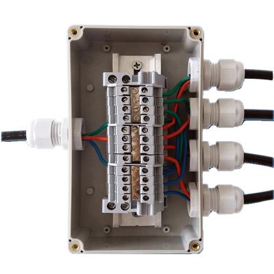 Cina Scatola di giunzione elettrica impermeabile dei blocchetti terminali di distribuzione via cavo IP65 158*90*60mm in vendita