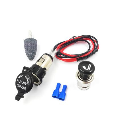 China Car Cigarette Lighter Socket Plug Power Outlet Parts For Car Truck Motorcycle 12V 24V Waterproof zu verkaufen