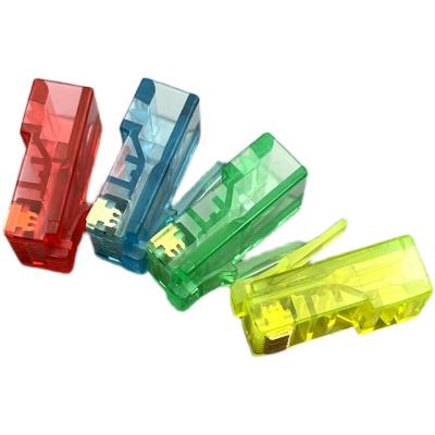 China Conector de cabo ethernet modular Multicolour 30um chapeado ouro da tomada Cat5E do RJ45 8P8C à venda