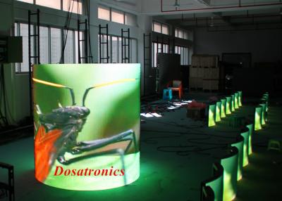 China Custom Aluminum Flex LED Video Wall , P6 Curved LED Display High Definition for sale