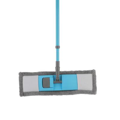 China Sustainable Dry Wet Dust Sweeper Floor Compression Folding Super Lazy Easy Rotating Flat Plastic Microfiber Mop for sale