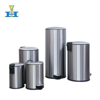 China Waste Bin 3L/5L/12L/20L/30L Kitchen Waste Bins Viable White Case Stainless Steel Office Household Packing Bin for sale