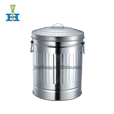 China Sustainable 10L 15L Household Kitchen Galvanized Sheet Waste Paper Portable Trash Bin for sale