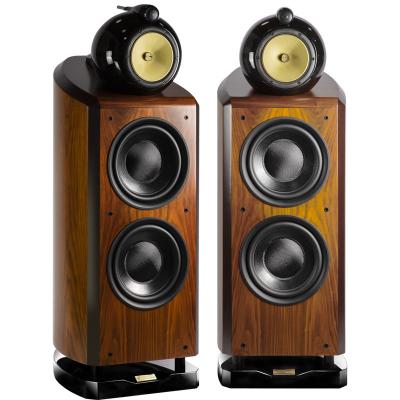 China Wooden 3-Way Double 4 Units 10 Inch Large Woofer Speaker High End High Fidelity Floor Home Theater Speaker System (Pair) for sale