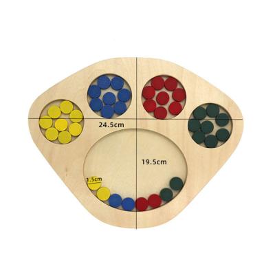 China Wooden Montessori Categorized Discs Wooden Educational Toys Early Teaching Center AIDS for sale