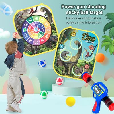 China Air Toy Guns Snap Toy Gun Kids Foam Ball Air With Target Soft Bullet Pneumatic Toy Gun With Standing Shooting Target for sale