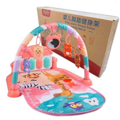 China Wholesale Electric Educational Toys Porcelain Infant Crawling Cushion Gym Toy Baby Play Gym Playmat With Piano for sale