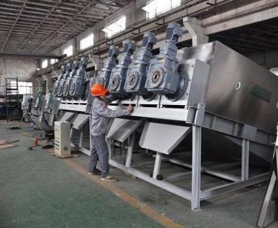 China Mulit - Platten-Spindelpresse-Schlamm-Entwässerungsausrüstungs-/Schlammentwässerungsmittel für stârkeartige Industrie zu verkaufen