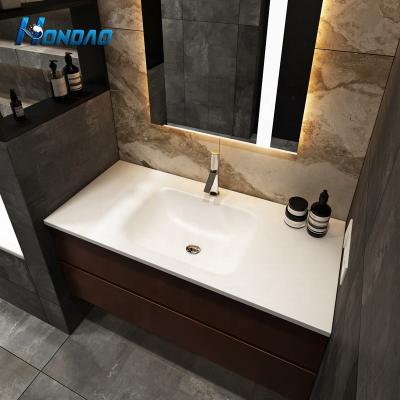 China New Design Hotel Style Modern Seamless Artificial Stone Sink Solid Outdoor Basin for sale