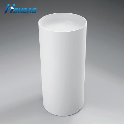 China Modern Sanitary Ware Round Stone Artificial Basin Free Polishing Sink for sale