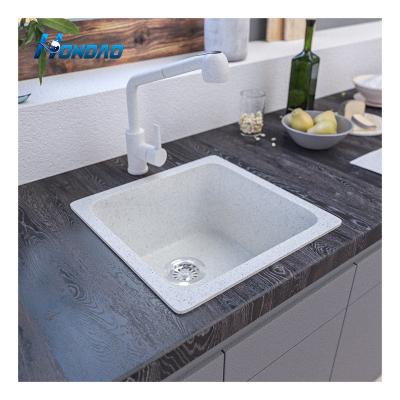 China Without Faucet Modern Design Kitchen Undermounted Acrylic Solid Basin Outdoor Sink for sale