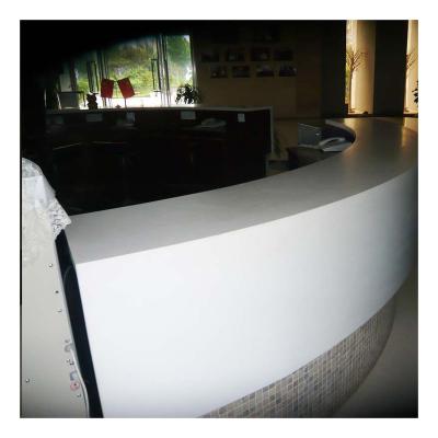 China Modern Professional Manufacturer Reception Synthetic Marble Top Table for sale