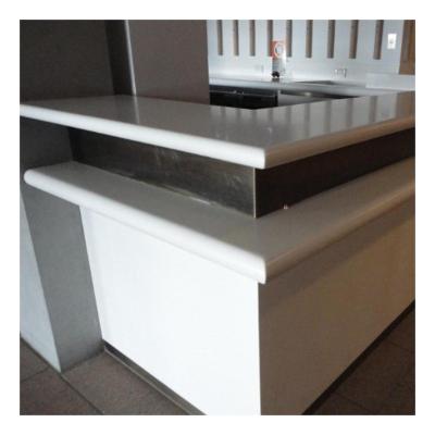 China Modern Commercial Seamless Joint Integration Furniture Composite Resin Reception for sale