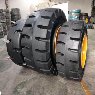 China Solid OTR Loader 17.5-25 26.5-25 23.5-25 29.5-25 with holes and without holes tire rubber for for wheel loader for sale