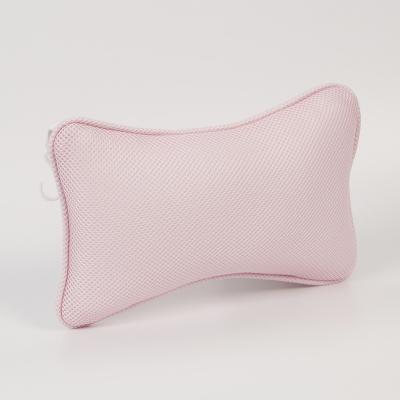 China Non-Slip Pink Bathtub Bath Neck Pillows Removable All-Season Simple Design à venda