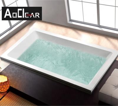 China Aokeliya Modern Shower Bathtub Acrylic Drop In Recessed Embedded for sale