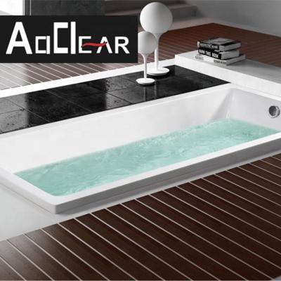 China Aokeliya new acrylic deep soaking bathtub drop in white tubs for home for sale