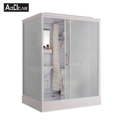 China Aokeliya acrylic all in one shower room bathroom rectangular prefab shower cubicles for sale