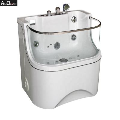 China Grooming  Home Dog Bath Tub MS9088-SLK Single Skirt Modern Corner Mounted zu verkaufen