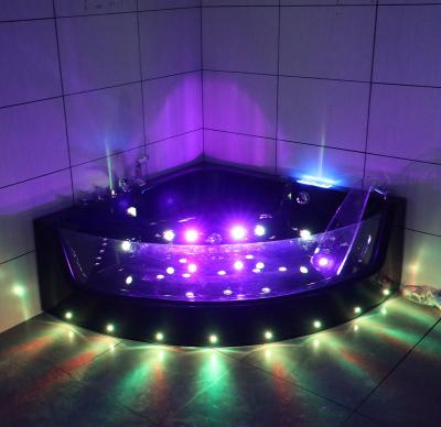 Китай High quality corner sector clear acrylic transparent spa bathtubs whirlpools massage jaccuzi продается