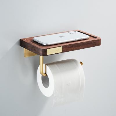 China Luxury hotel wall mounted wooden toilet roll holder unique wood paper roll holder zu verkaufen