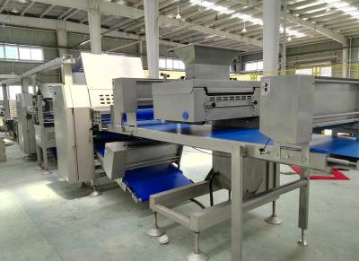 China Customized Belt Width Dough Laminator Machine , Z Shape Placed Pastry Lamination Machine for sale