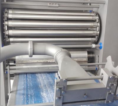 China Uniformemente pasta automática Sheeter del paso del doble de la alimentación con el material del acero inoxidable en venta