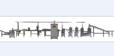 China High Capacity Flat Bread Making Machine , Automatic Lacha Paratha Production Line for sale