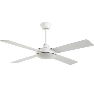 China Hotel Breezelux Hot Sale 4 Blades White Home Decoration 48 Inch Electric Power Ceiling Fan for sale