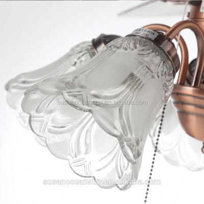 China Factory Cheap Price Traditional Breezelux 52 Inch Modern Bronze Ceiling Fan Kids Chandelier E27 Fan Light for sale