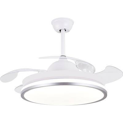 China Breezelux 42 inch contemporary high quality energy saving 3 color dimming remote control ceiling fan light for sale