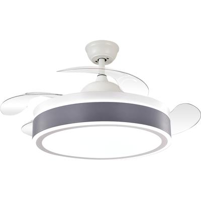 China Beautiful and Stylish Modern Hidden Blade Lamp Lighting Folding 42 Inch Electric Celling Fan with Light for sale