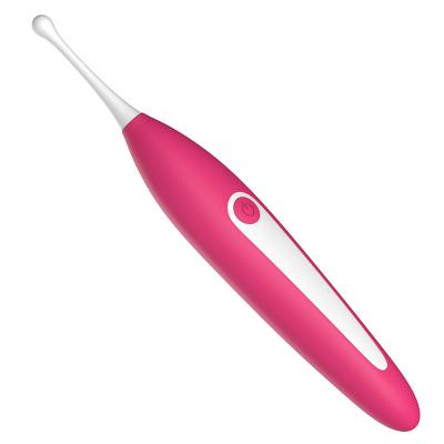 China Portable Real Feeling Sex Vibrator with 7 Frequency Thermal Tail Strong Shock Women G-spot Orgasm Pen for sale