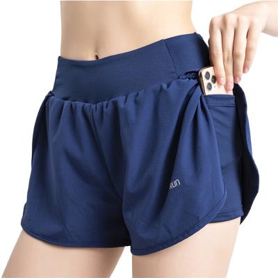 China Wholesale Fashion Women's Gym Sporty Spandex Workout Running Fitness Loose QUICK DRY Custom Sports Shorts for sale