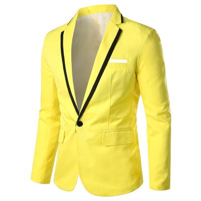 China Anti-wrinkle workwear fashion casual suits hemming contrast suit for sale