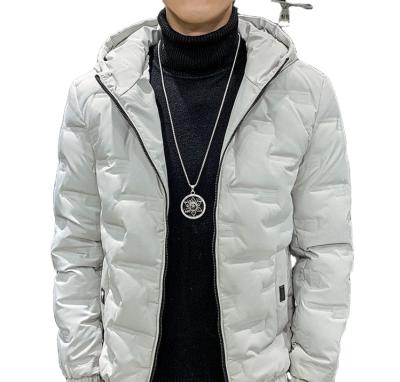 China Anti-wrinkle duck down jacket winter jacket men's solid color light coat is comfortable for sale