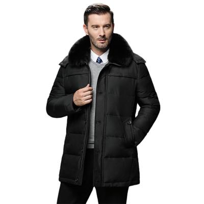 China Anti-wrinkle down jacket men's fashion thickened big duck down stripper jacket for sale