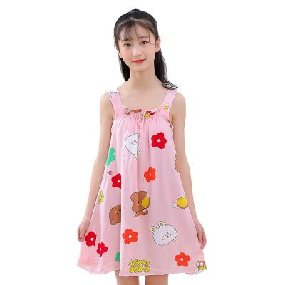 China Lovely Comfortable Children Printed Suspender Pajamas Children's Breathable Pajamas for sale