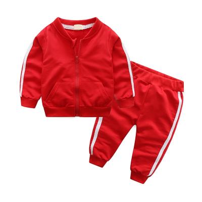 China Spring And Autumn Leisure Sportswear Fashion Casual Jacket Pants Two Piece Boys Wear for sale