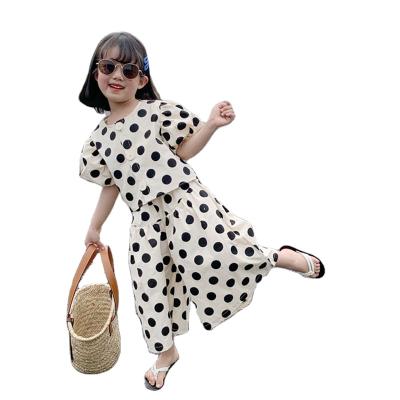 China Children's two-piece sleeve children's suit summer children's suit viable girls' temperament short skirt shirt for sale