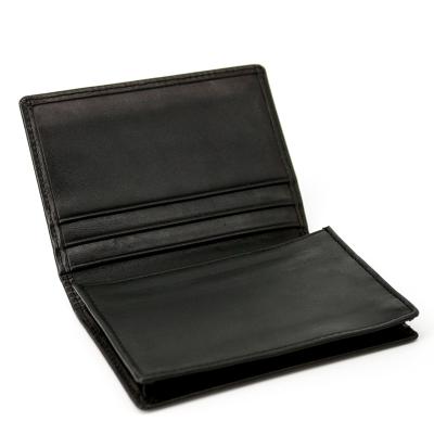 China Wholesale Waterproof Professional Black Color Men's Wallet Men's Leather Custom Card Holder for sale