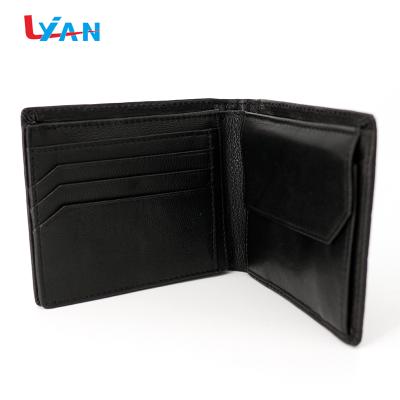 China Real leather waterproof high quality custom brand money clip men wallet from china for sale