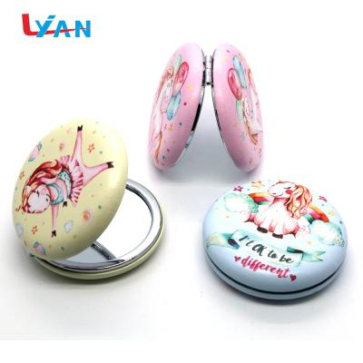 China Custom Compact Pocket Mirror Private Label Pocket Mirror In Round Shape for sale