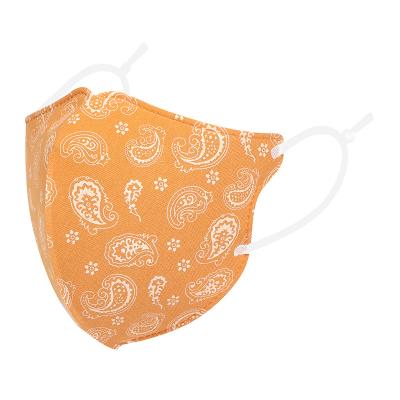 China Cotton Wholesales Custom 3 Ply Plain Color Reusable Soft Cotton Facemask For Adult for sale