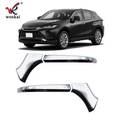 China Automotive Exterior Accessories ABS Chrome Rearview Side Door Mirror Cover Trim For Toyota Harrier Venza XU80 2020 2021 Car Accessories for sale