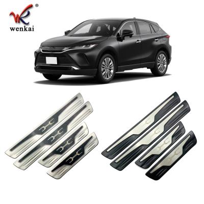 China Easy Installation For Toyota Harrier Venza (XU80) 2020 2021 Side Door Sill Outer Scuff Plate Sills Car Accessories for sale