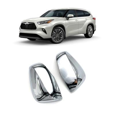 China Easy Installation ABS Chrome Car Side Door Mirror Cover For Toyota Highlander 2020 2021 for sale