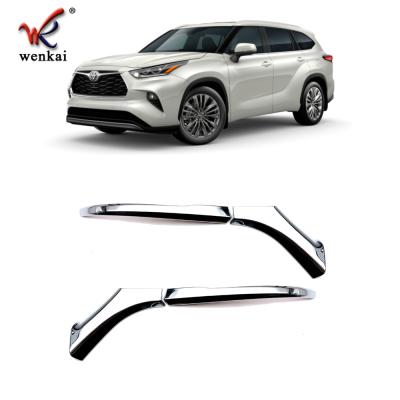 China Automotive Exterior Accessories ABS Chrome Side Door Mirror Cover Trim For Toyota Highlander Kluger 2021 2022 Car Exterior Accessories for sale